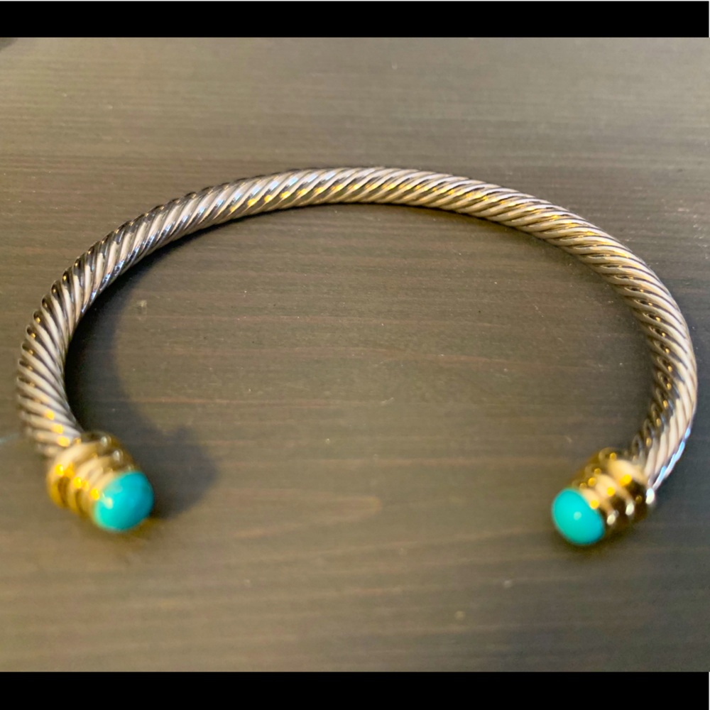 Two Tone Bangle Bracelet